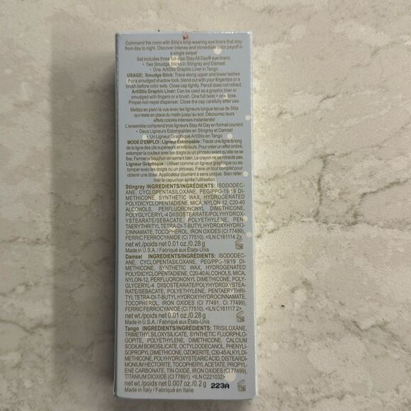 NEW Stila Dark & Stormy Stay All Day Stick Eye Liner Set of 3 Cosmetics - Picture 2 of 4